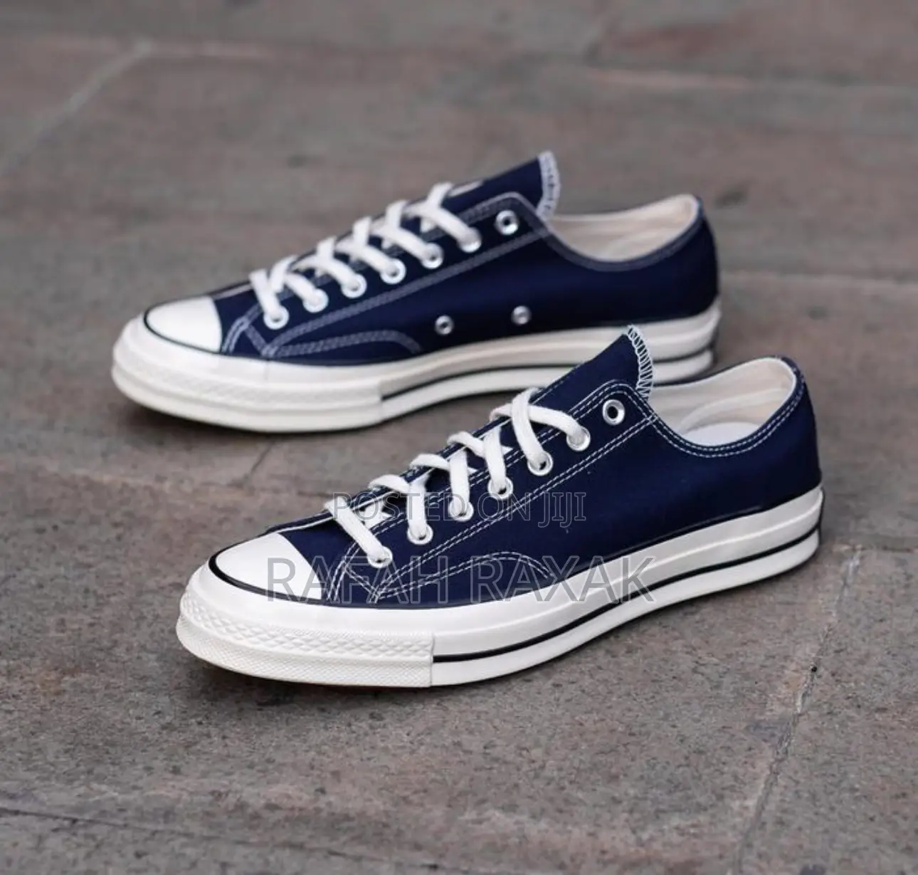 Original Navy Blue All Star Converse Chuck Taylor 70 Low Top Sneakers