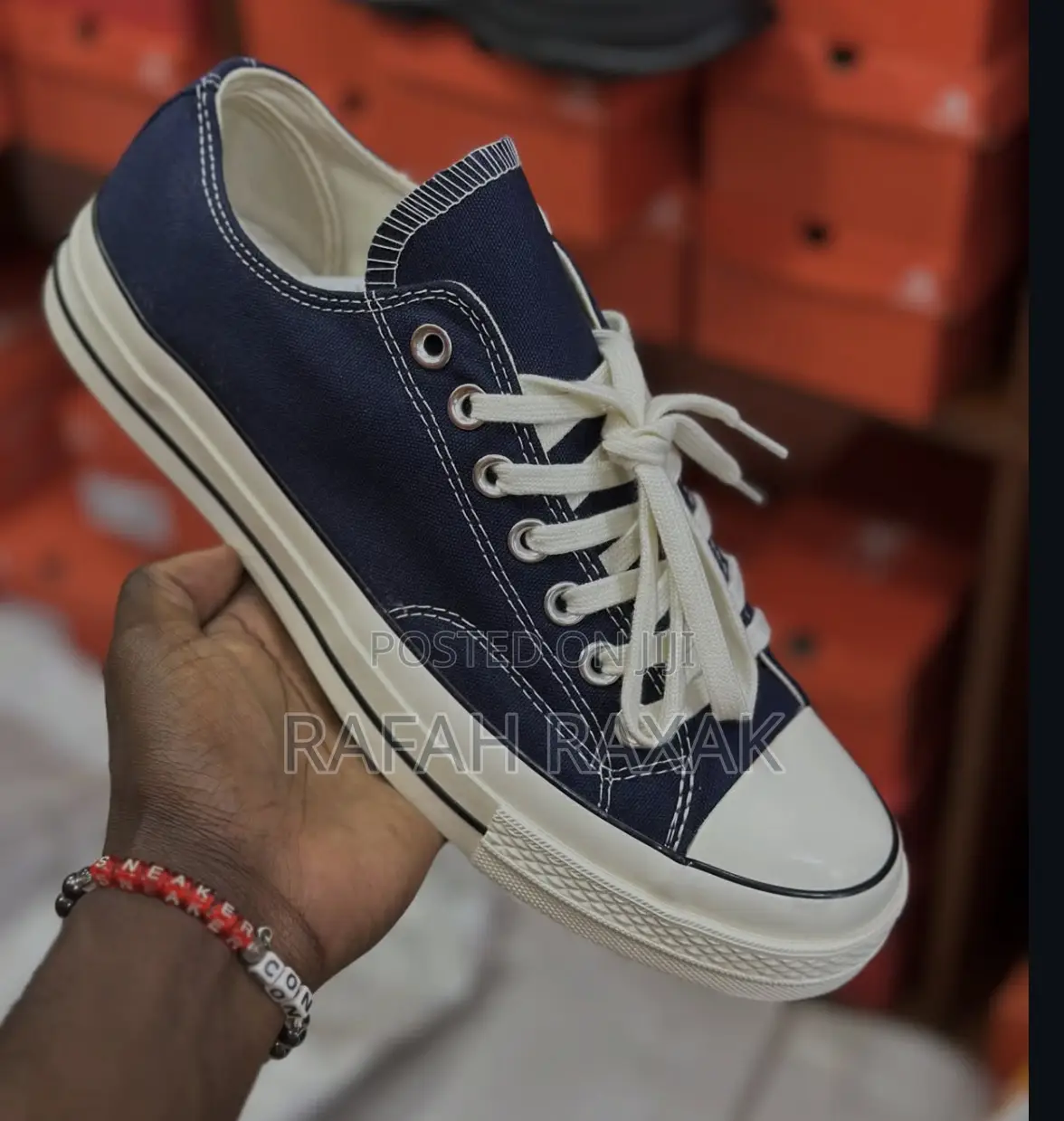 Original Navy Blue All Star Converse Chuck Taylor 70 Low Top Sneakers