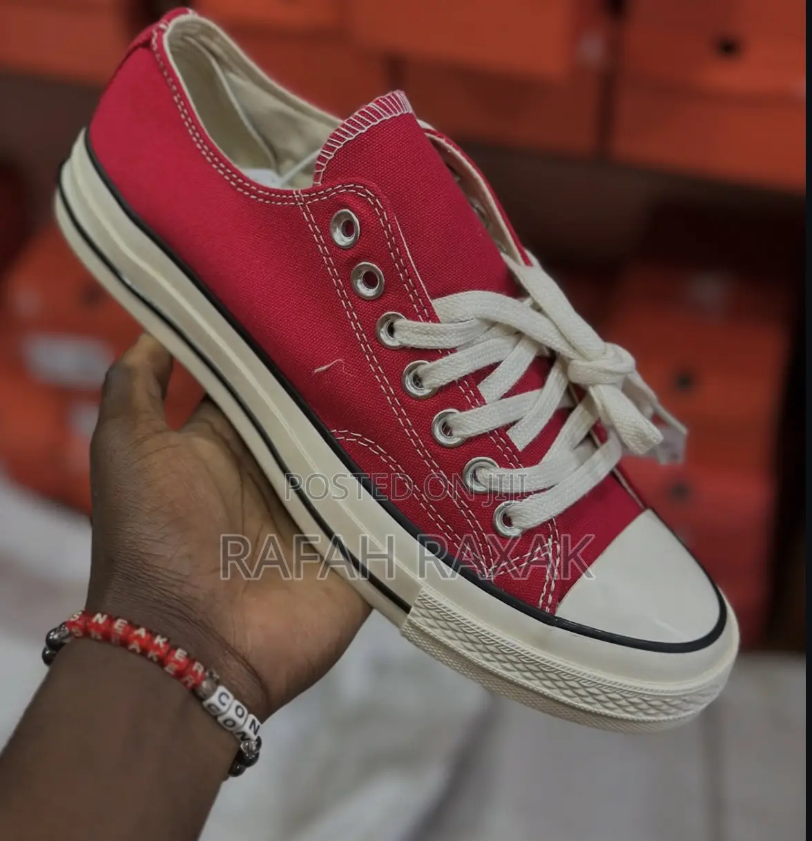 Original Red All Star Converse Chuck Taylor 70 Low Top Sneakers
