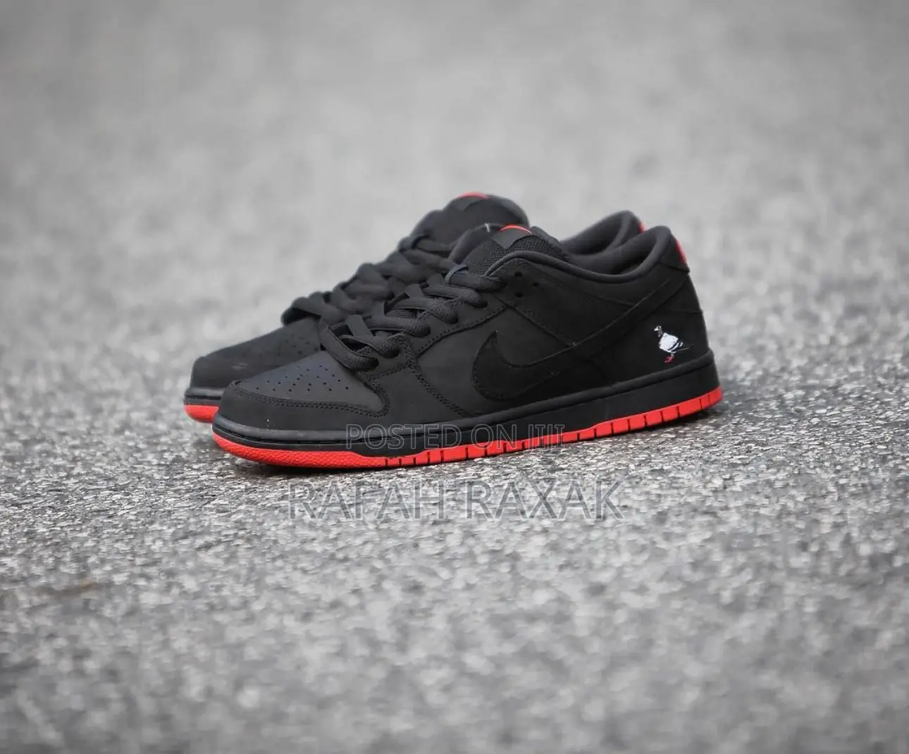 Original Nike Sb Dunk Low Trd Qs “Black Pigeon” Sneaker