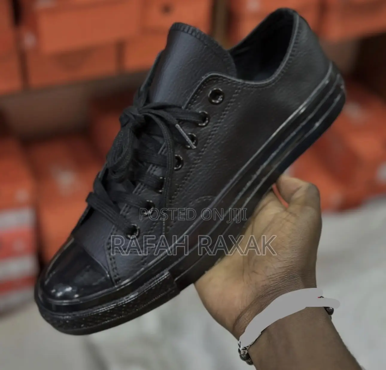 Original Black Leather All Star Converse Chuck Taylor 70 Low Top Shoes