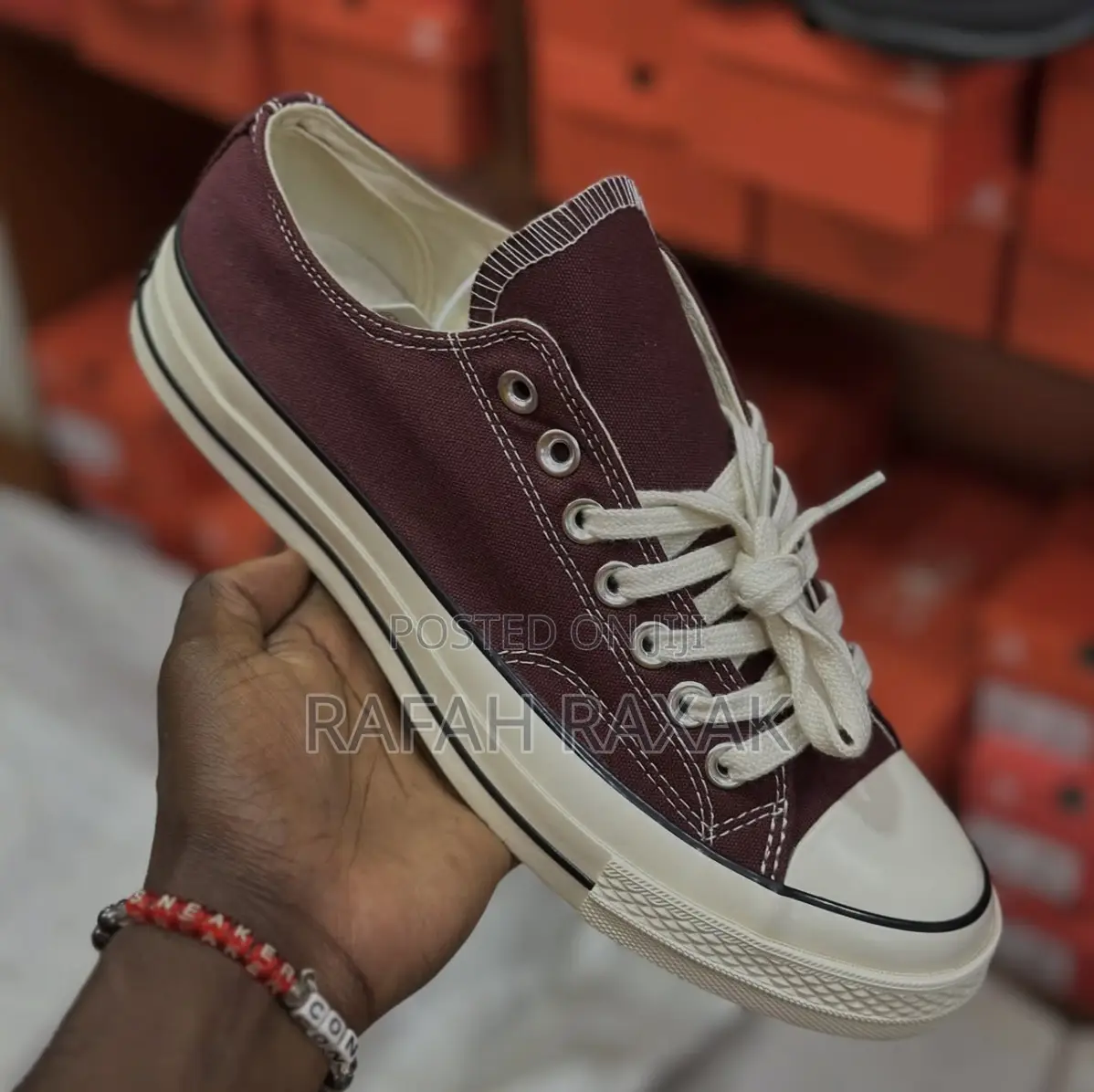 Original Maroon All Star Converse Chuck Taylor 70 Low Sneakers