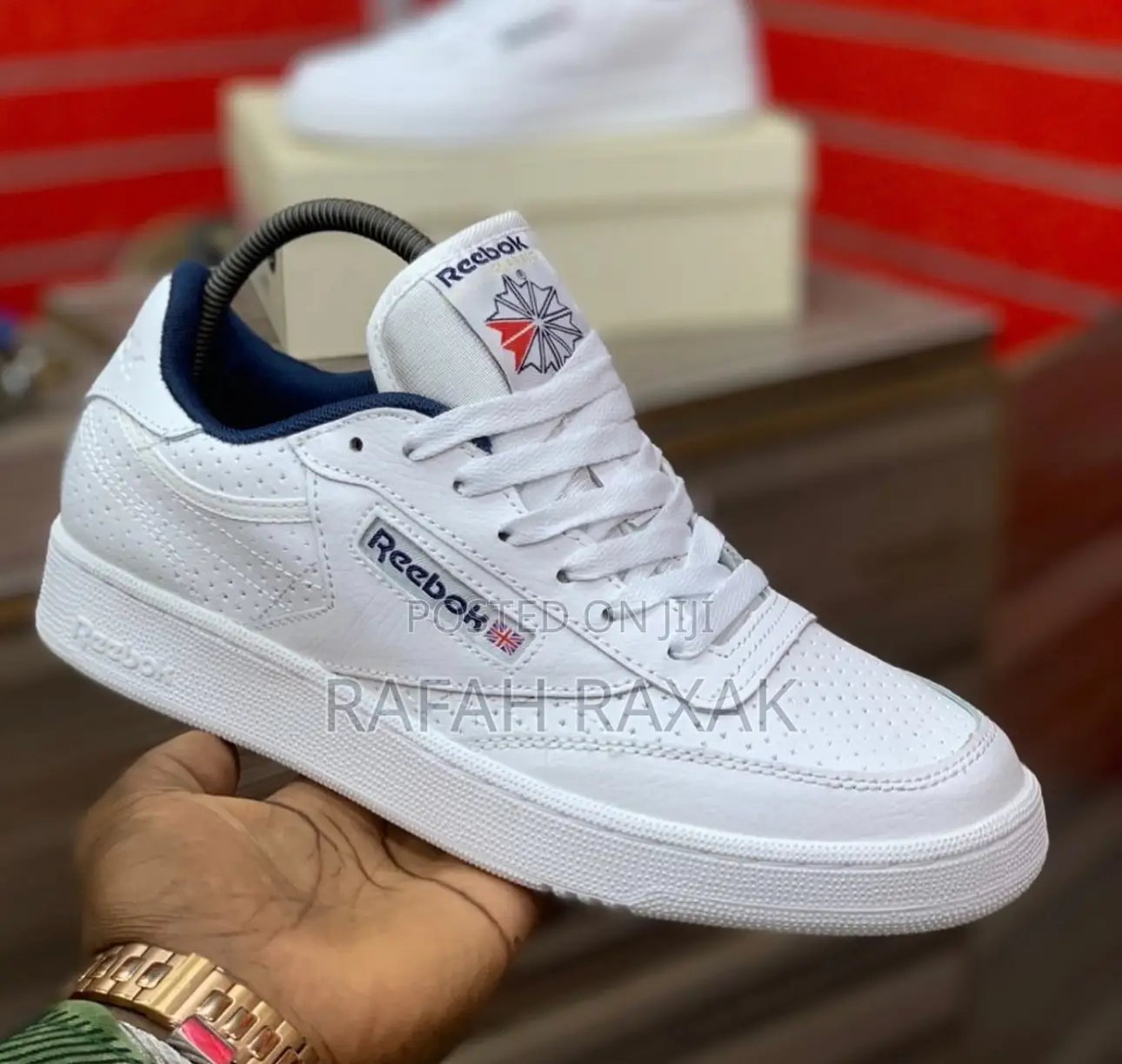 Original Triple White Leather Reebok Club C 85 Sneaker
