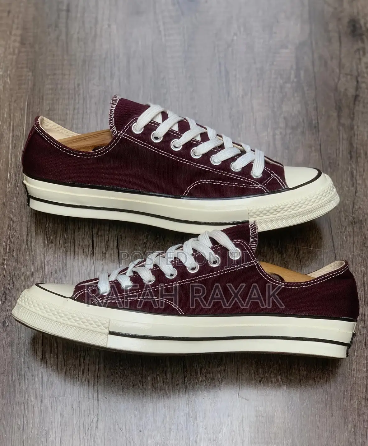 Unisex Maroon All-star Converse Chuck Taylor 70 Low Top Sneakers