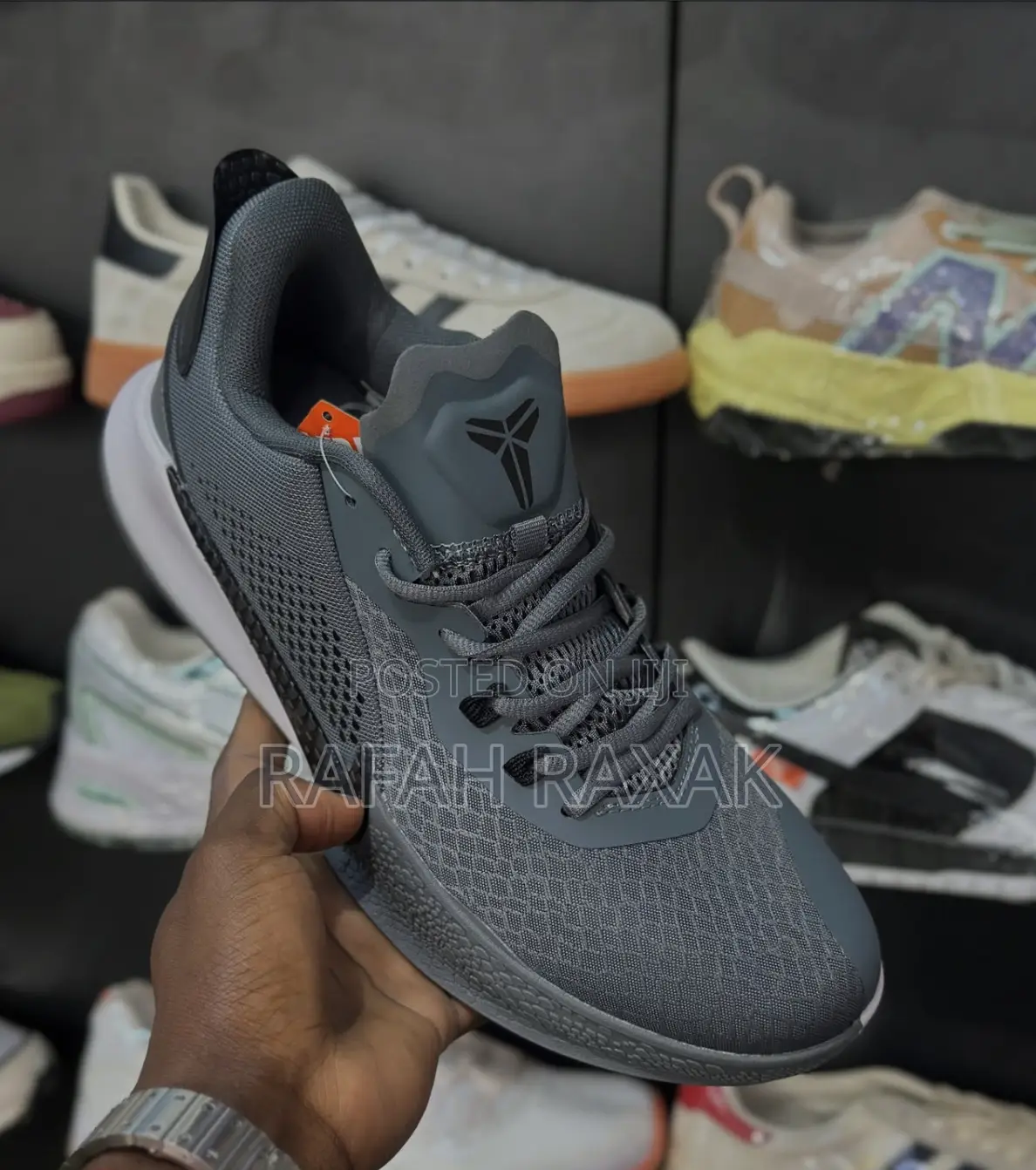 Original Wolf Grey Nike Kobe Mamba Fury Basketball Sneakers