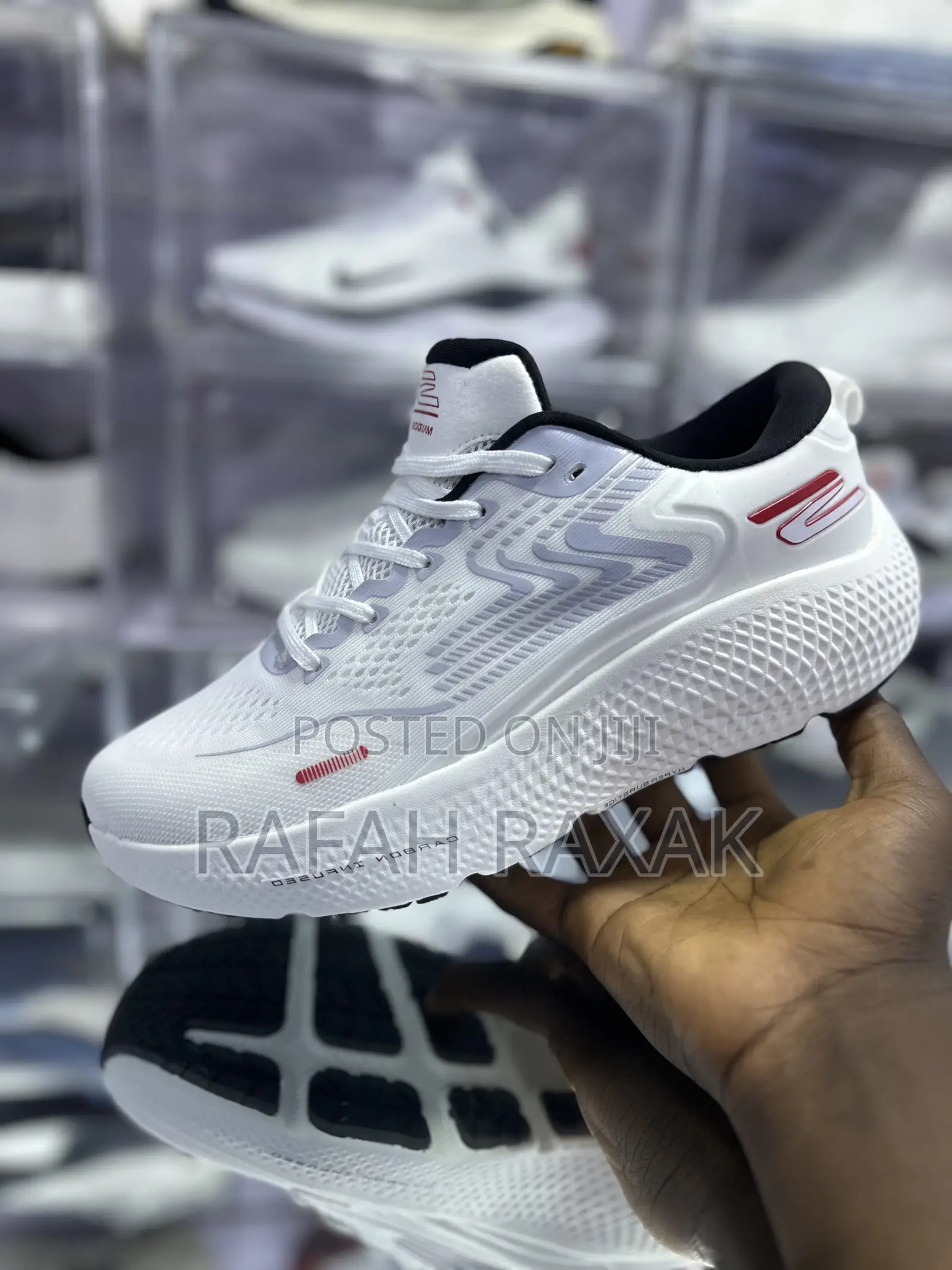 Original Men’S White Skechers Go Run Max Road 6 Running Sneakers