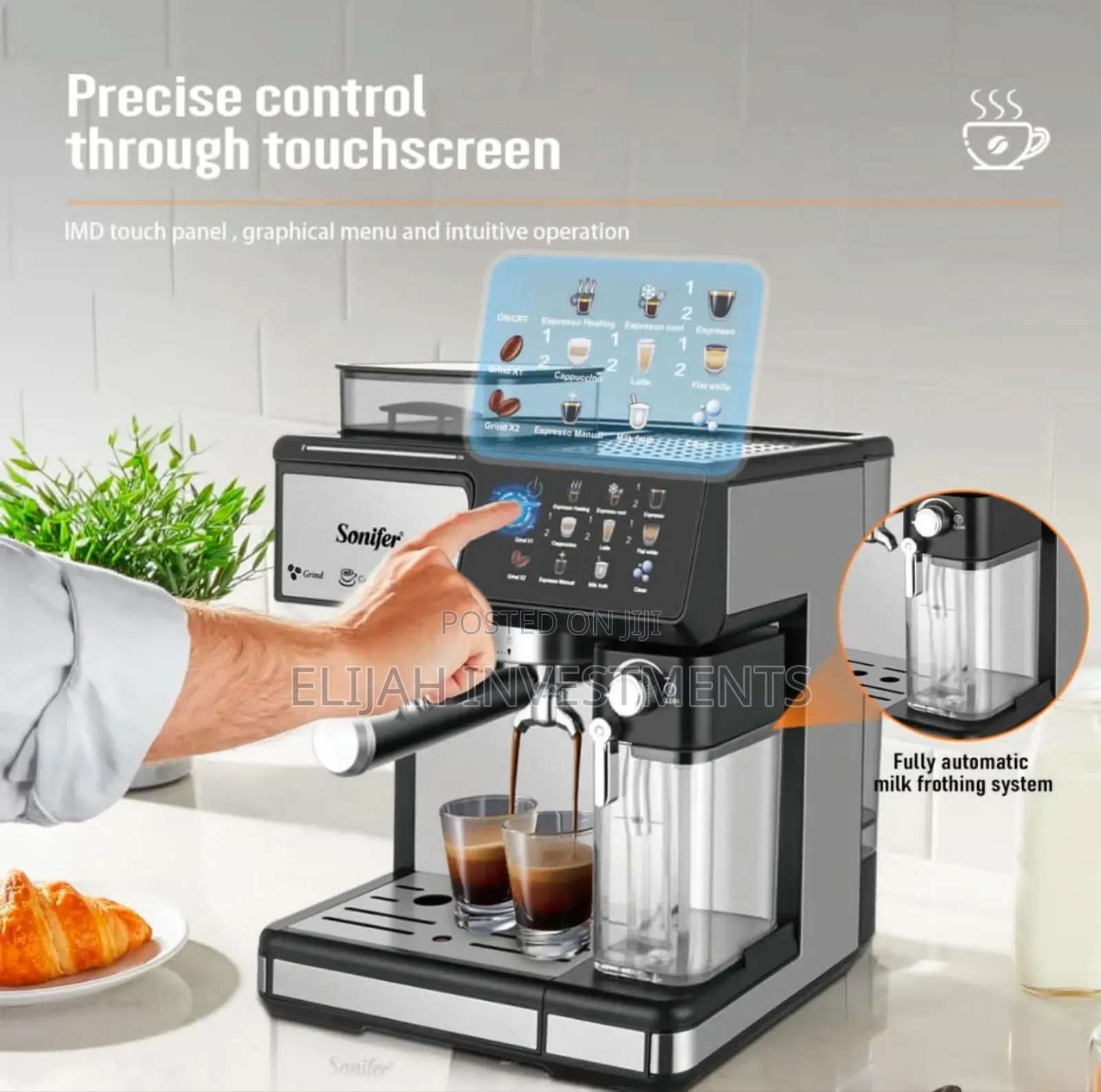 Sonifer Sf-3590 3-in-1 Espresso Coffeemaker
