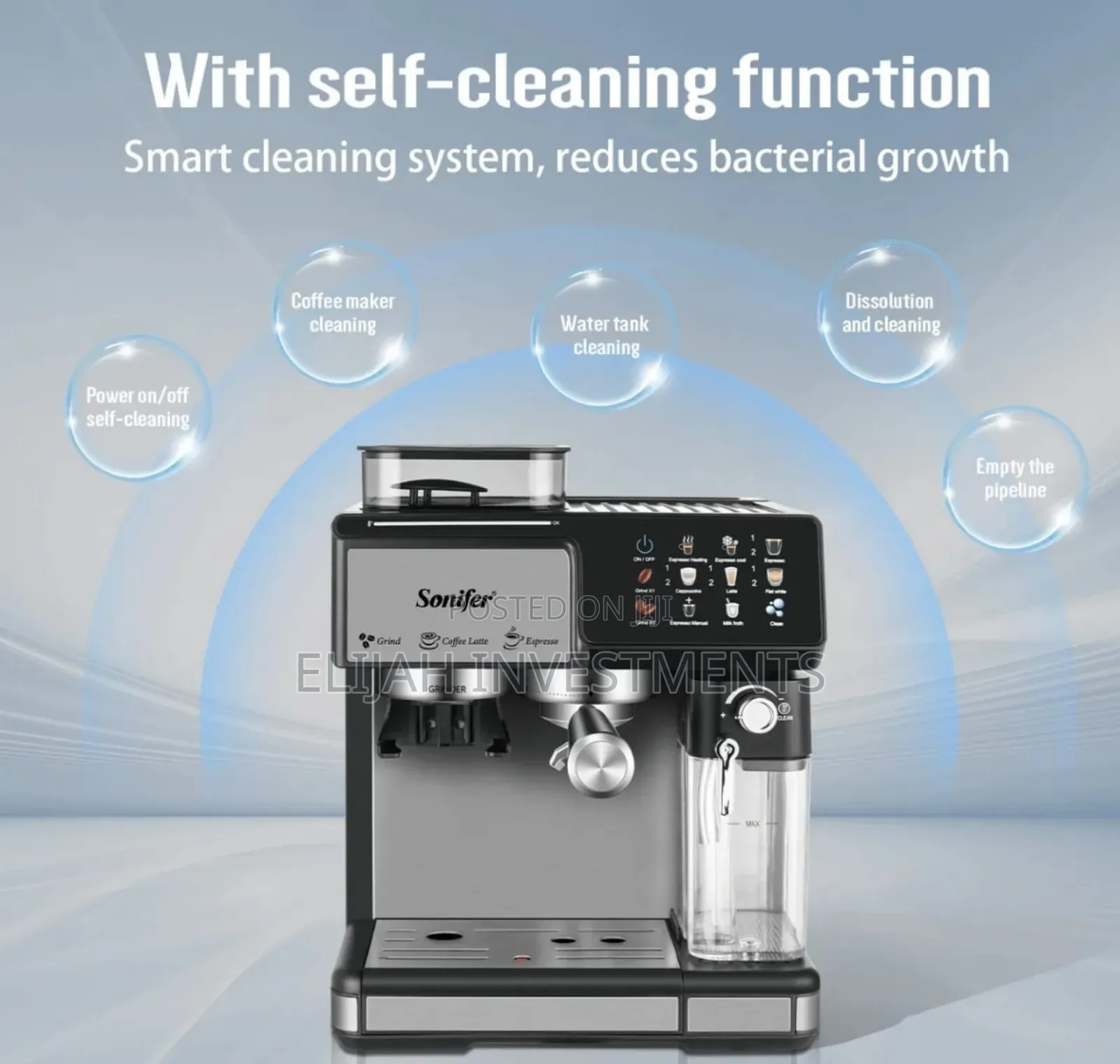 Sonifer Sf-3590 3-in-1 Espresso Coffeemaker