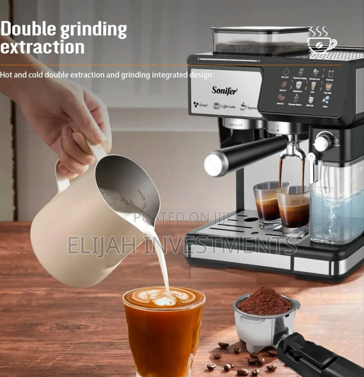 Sonifer Sf-3590 3-in-1 Espresso Coffeemaker