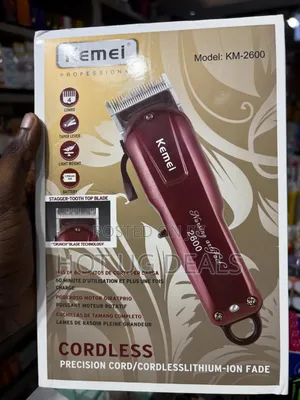 Kemei Km-2600 Professional Hair Clipper - Red
