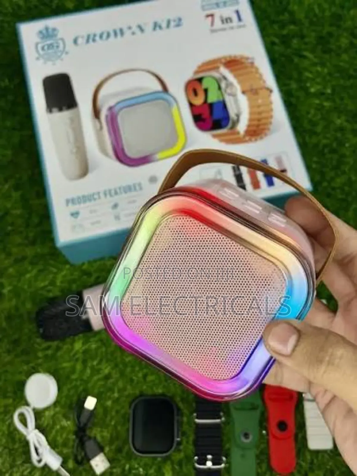 Crown 7in1 Smartwatch / Karaoke Speaker