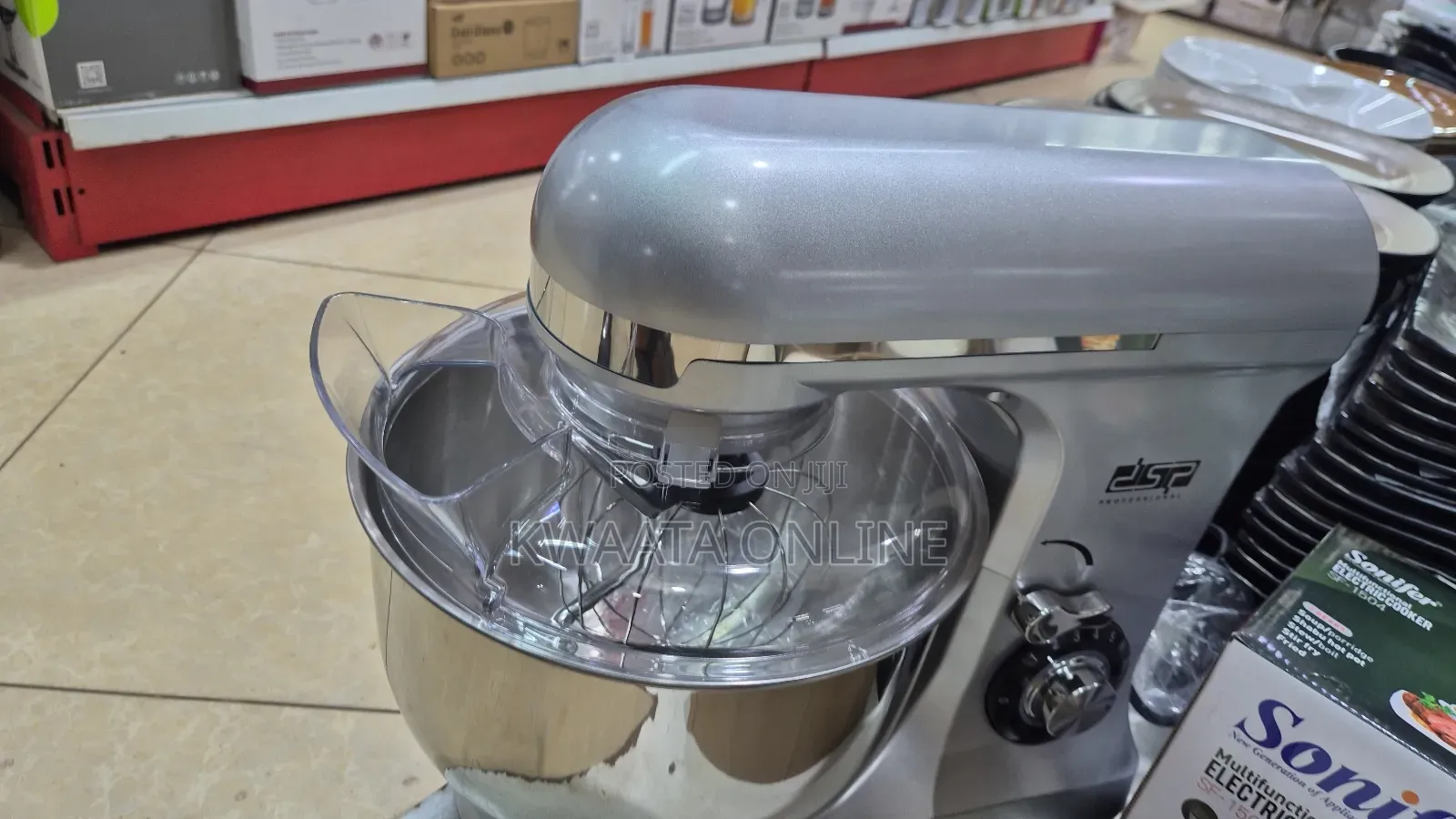 7litres Stand Mixer DSP Km3057, Stainless Steel Silver, 1300w