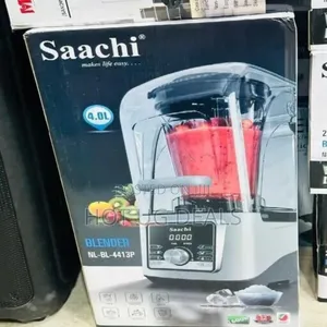 Saachi Commercial 4l Silent Blender With Ice Crusher - Clear