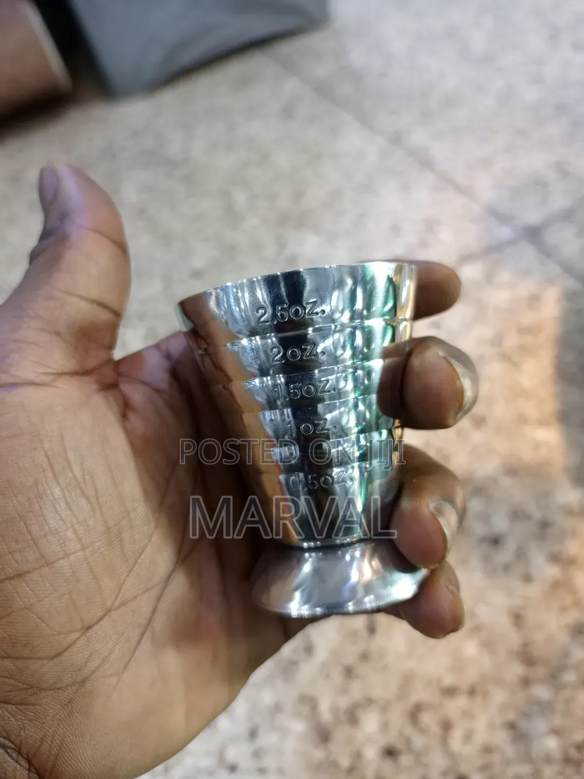 Steel Multi-level Jigger With 3 Different Measurements