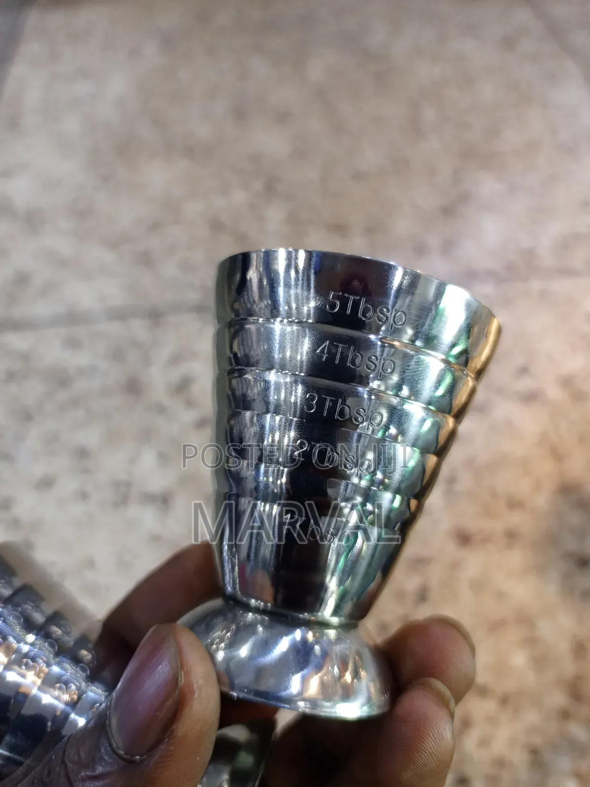 Steel Multi-level Jigger With 3 Different Measurements