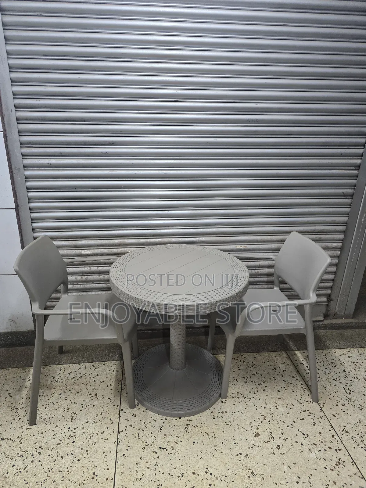 Bar Restaurant Hotels Cafes Table and 2 Chairs Plastic