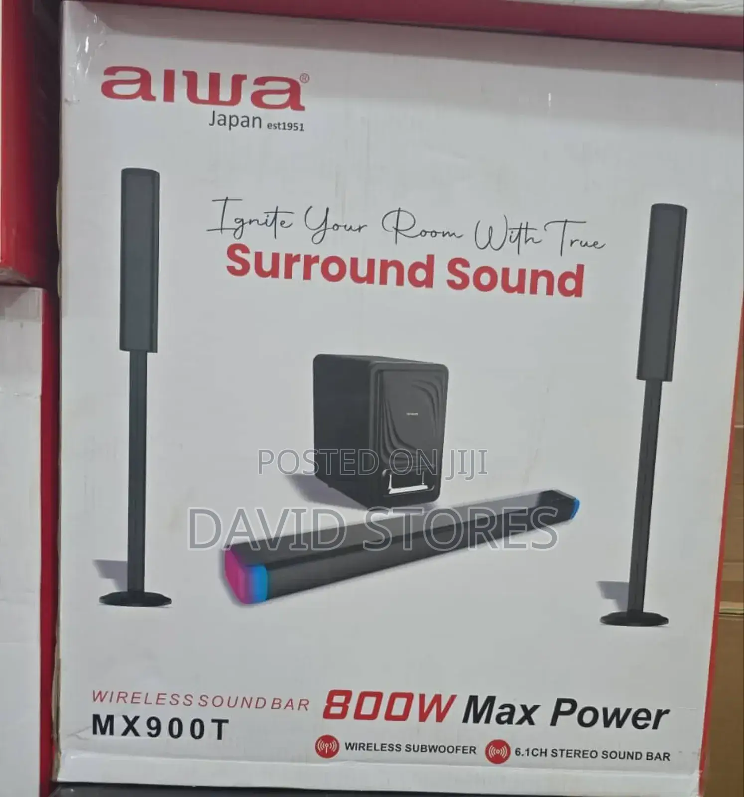 Aiwa Mx900t Home Theater Sound Bar – 800w – Black