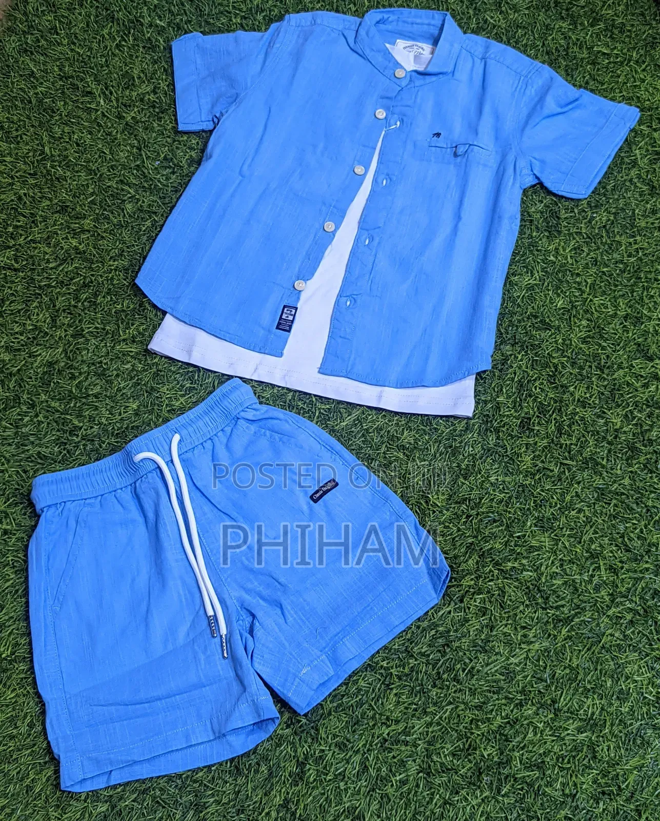 Kids 3pc Set With a White T.Shirt