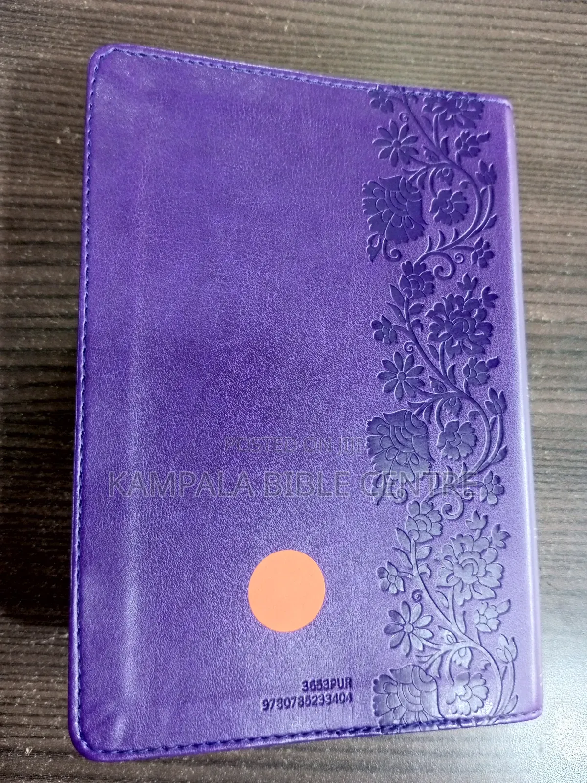 NKJV With Purple Leather Cover, Medium Size.