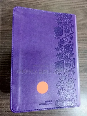 NKJV With Purple Leather Cover, Medium Size.