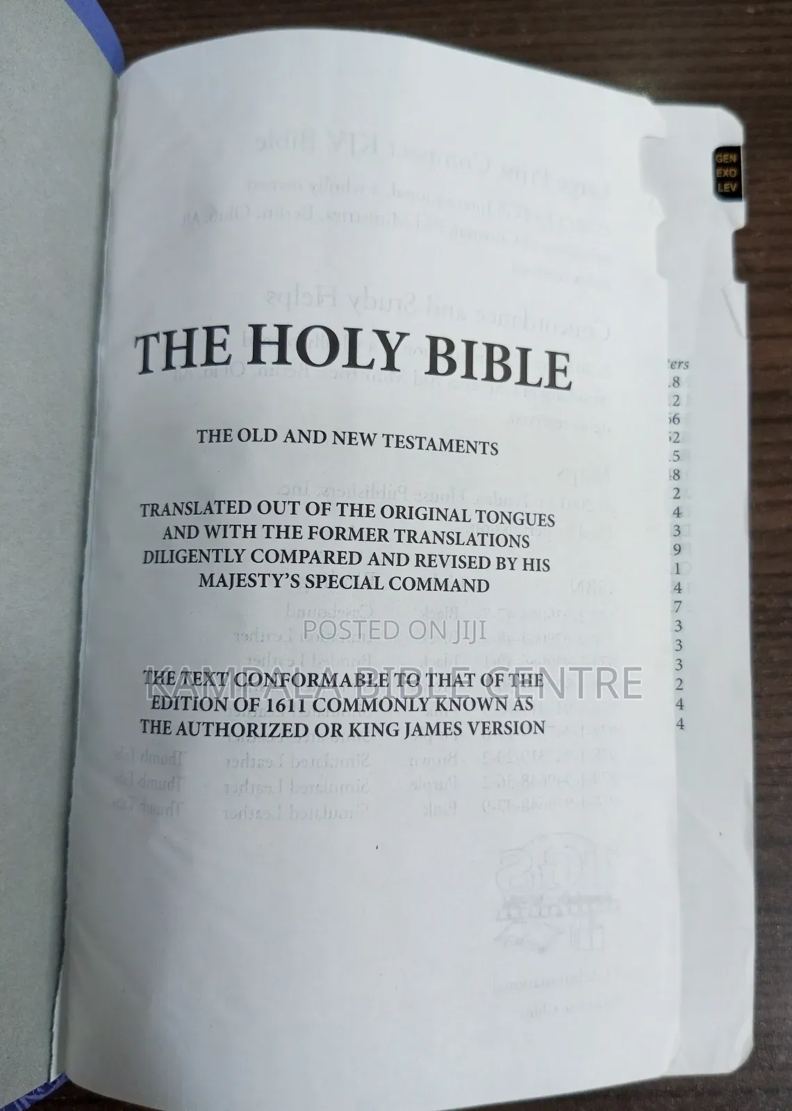 KJV Compact With Thumb Index, Purple Cover(Pocket Size)
