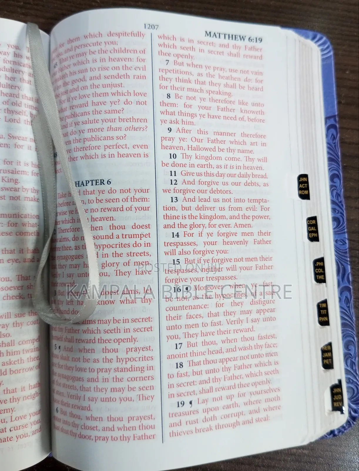 KJV Compact With Thumb Index, Purple Cover(Pocket Size)