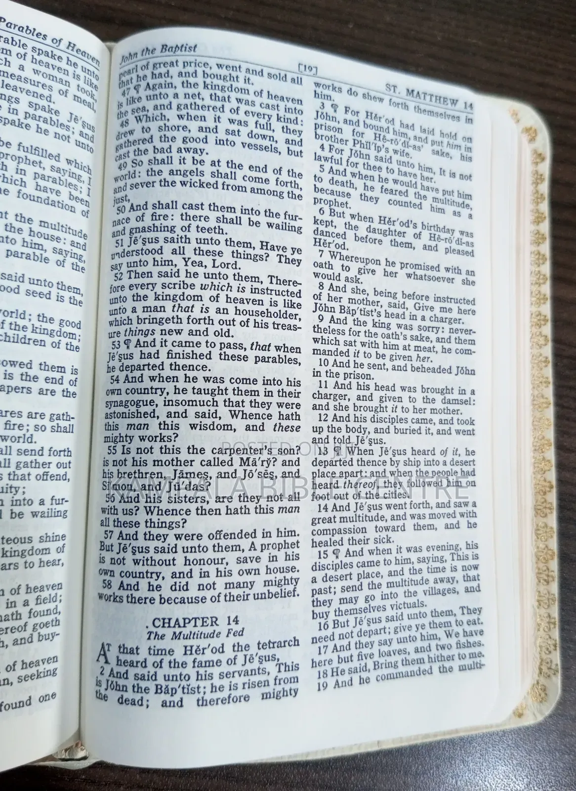 KJV Bible With Leather Cover(Pocket Size)