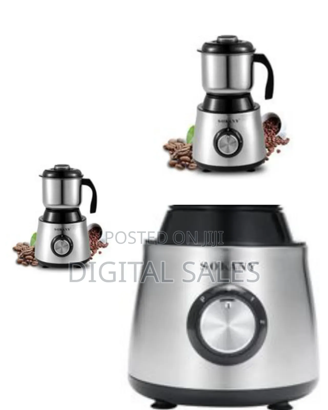 Sokany Multi-Purpose Electric Grinder With Stainless Steel Housing
