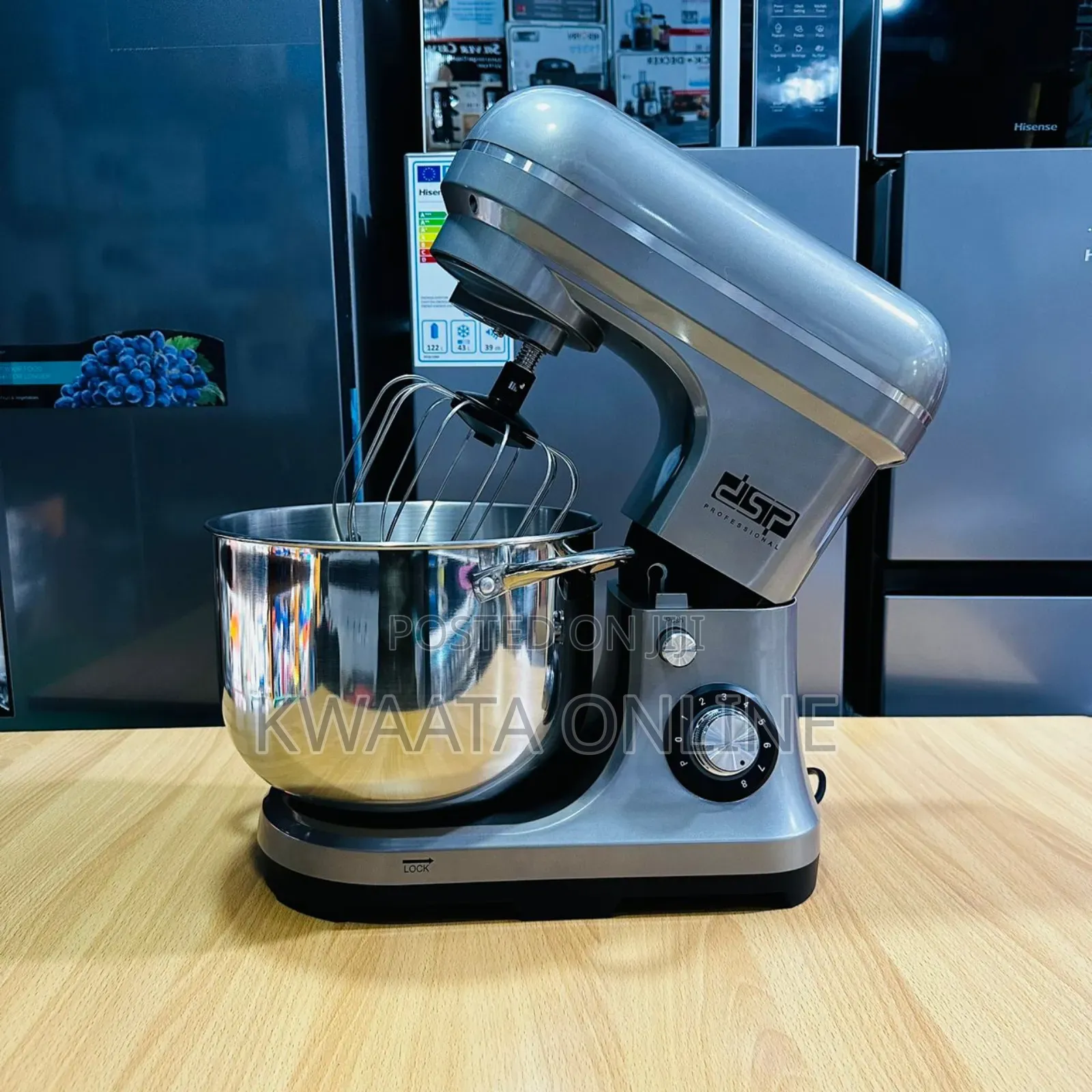 7litres Stand Mixer DSP Km3057, Stainless Steel Silver, 1300w