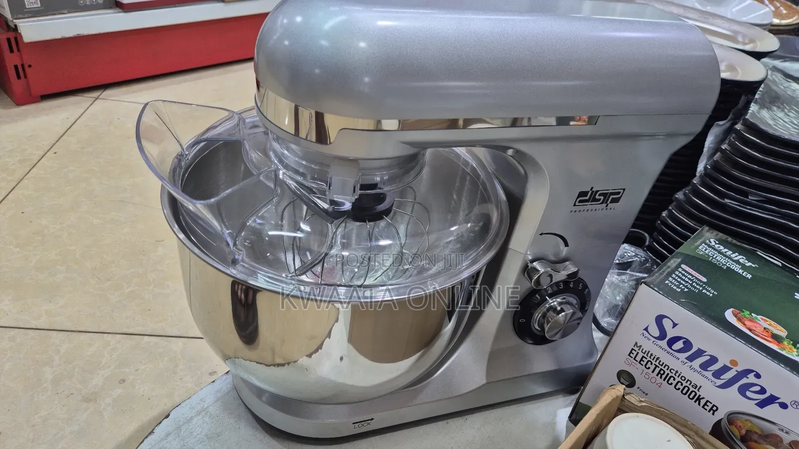 7litres Stand Mixer DSP Km3057, Stainless Steel Silver, 1300w