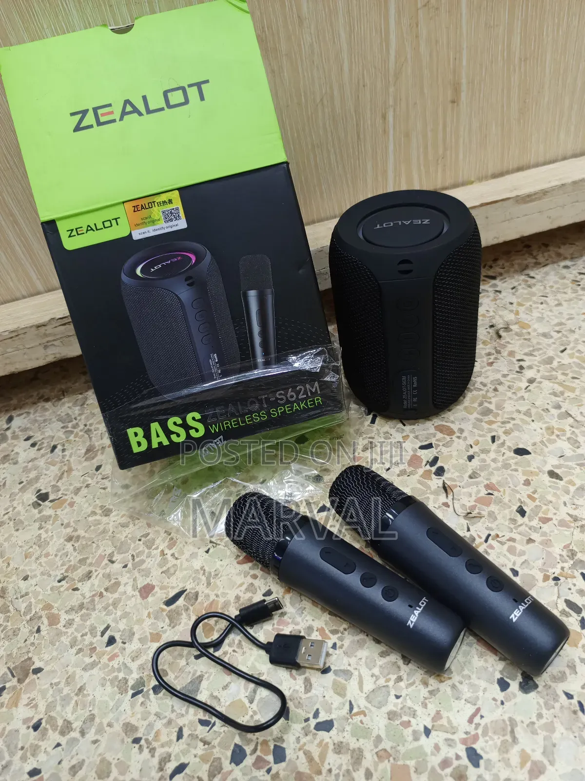 Zealot S62m Mini Bluetooth Wireless Speaker With Two Microphones.