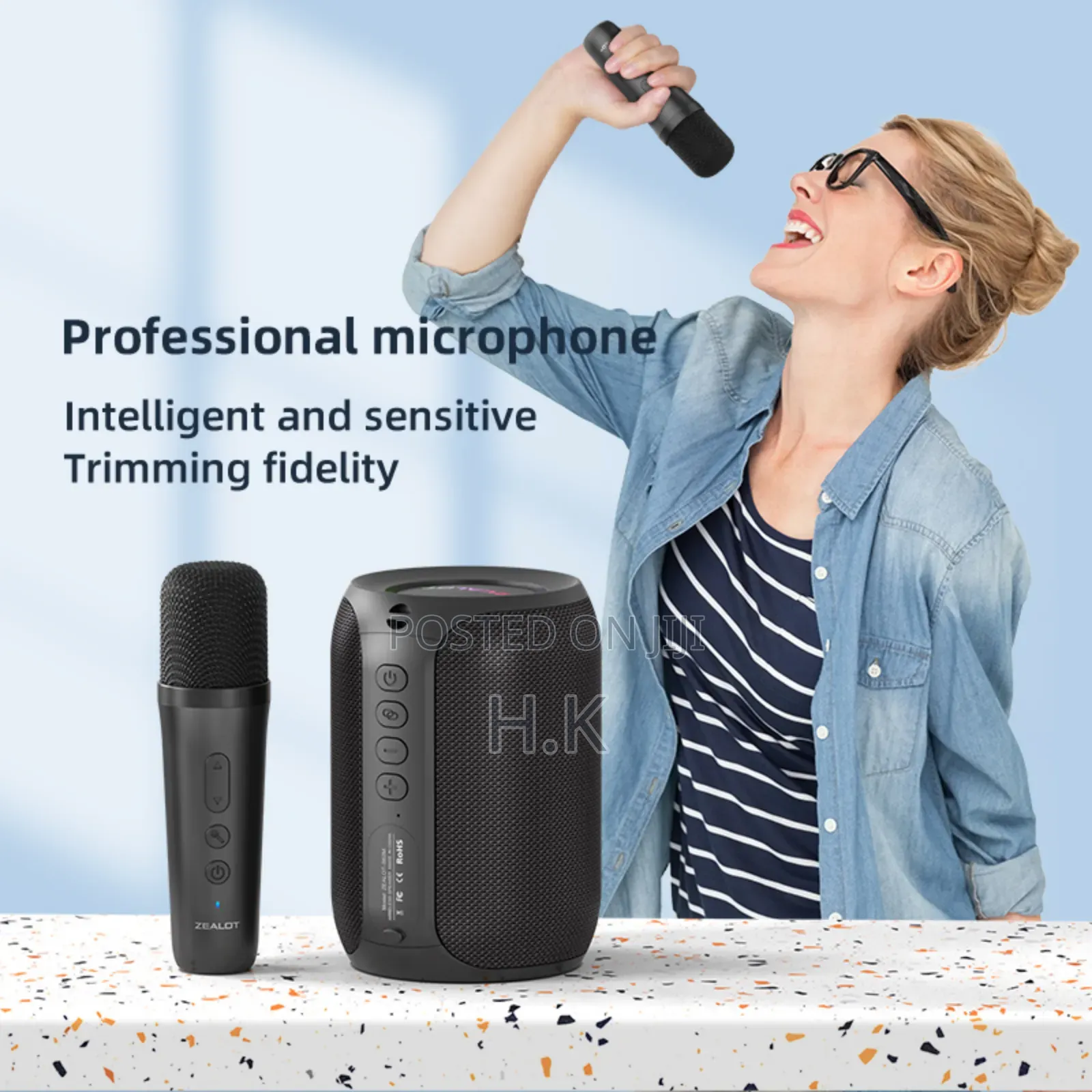 Rechargeable Speaker With Microphone Zealot S62m