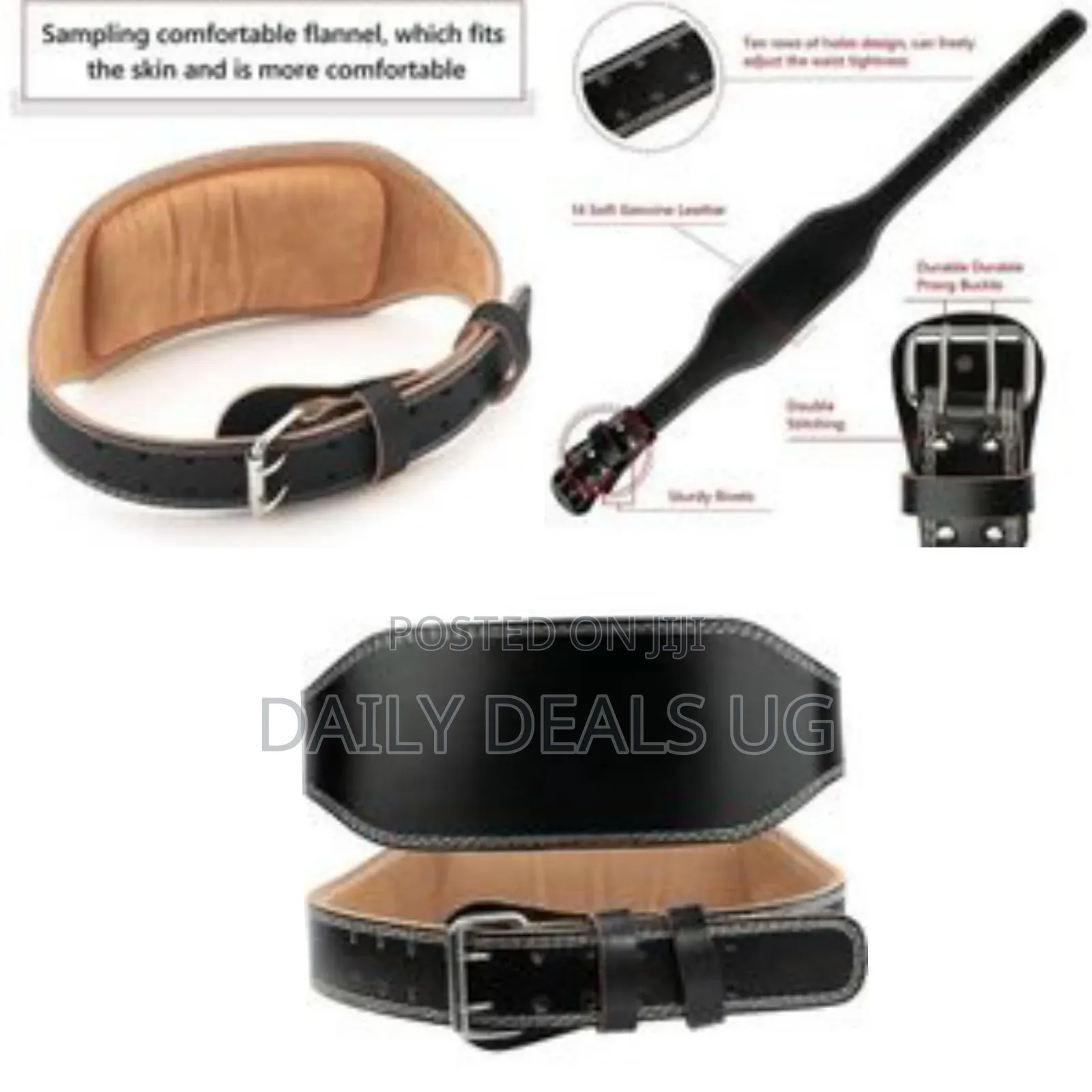 Weight Lifting Leather Gym Belt