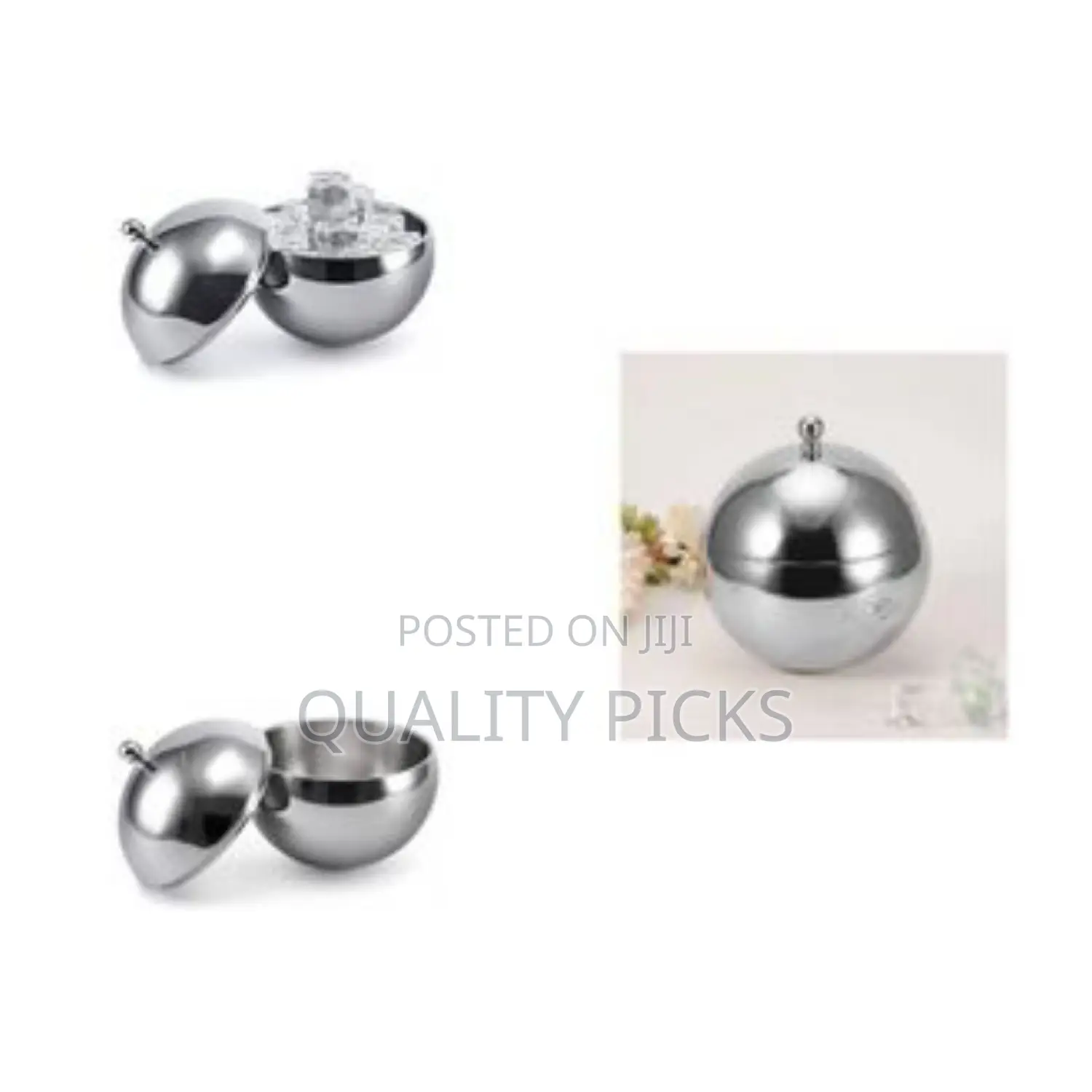 1l Portable Thickened Stainless Steel Ice Bucket With Lid Ice Cubes
