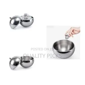 1l Portable Thickened Stainless Steel Ice Bucket With Lid Ice Cubes