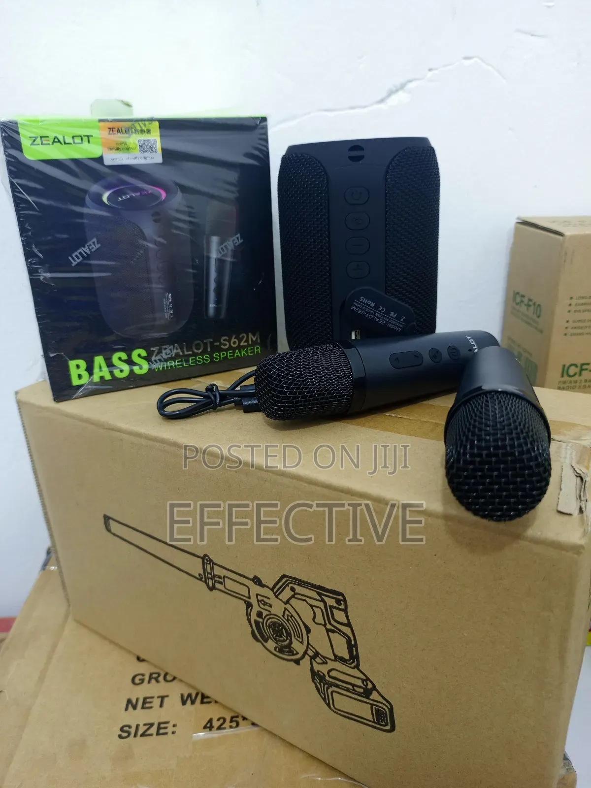 Zealot S62m Portable Wireless Microphone Bluetooth Speaker.