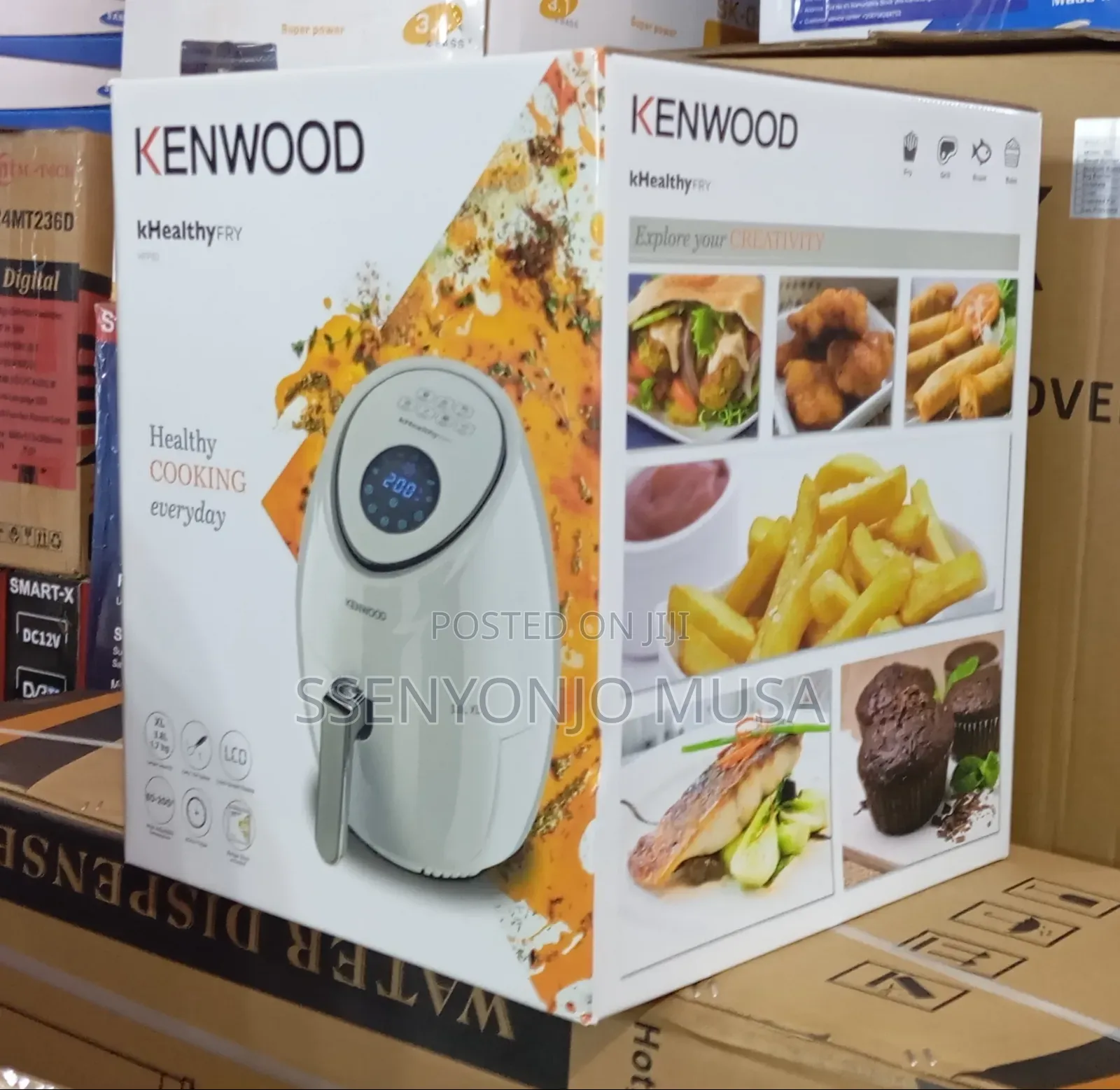 Kenwood Digital Air Fryer Xl 3.8l (1.74kg) 1500w – White | Hfp30