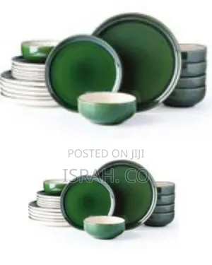 46-Piece Set of White Dinnerware