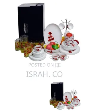 Comprehensive Floral Dinnerware and Beverage Set (46 Pcs) - Multicolor
