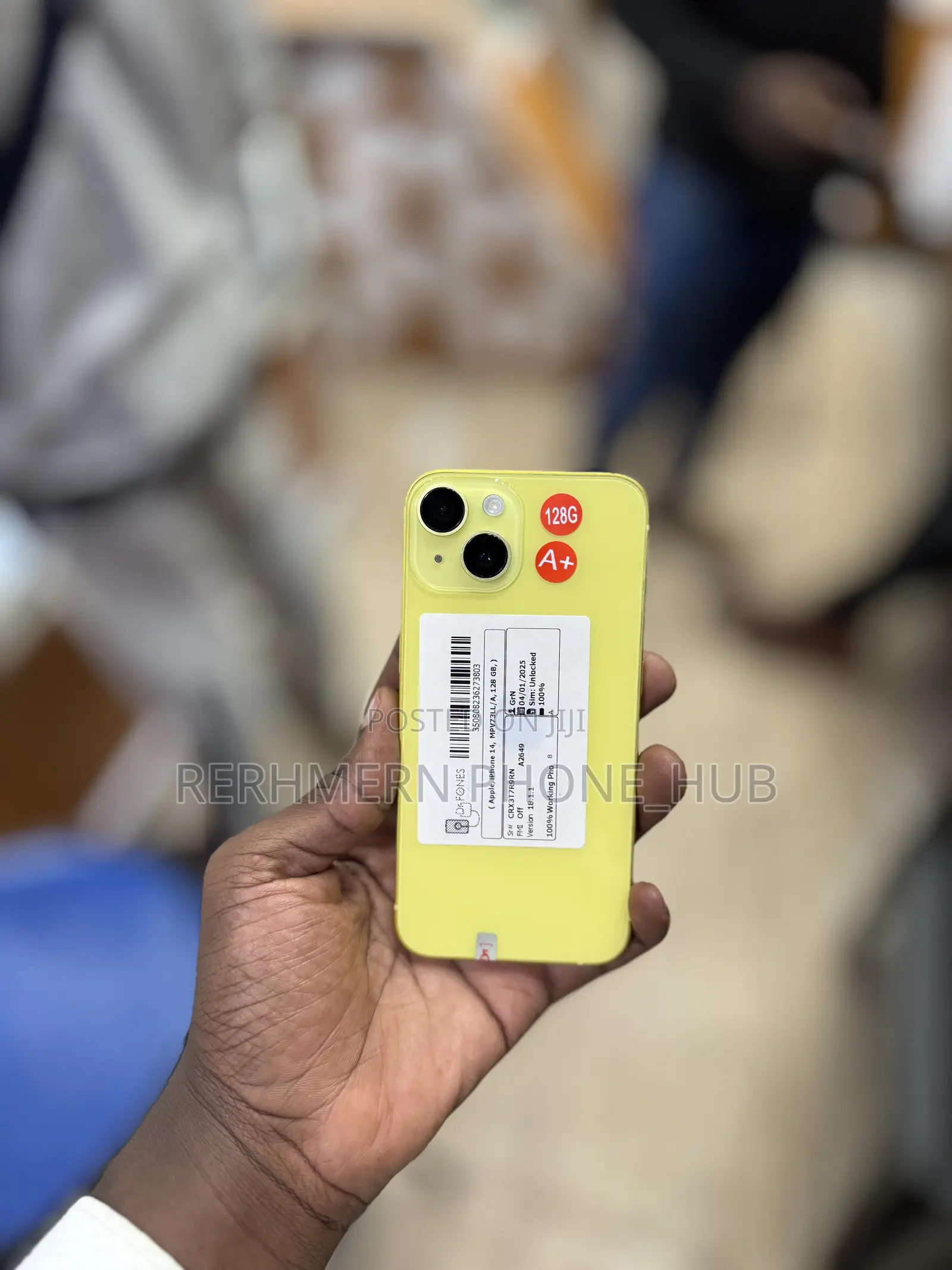 New Apple iPhone 14 128 GB Yellow