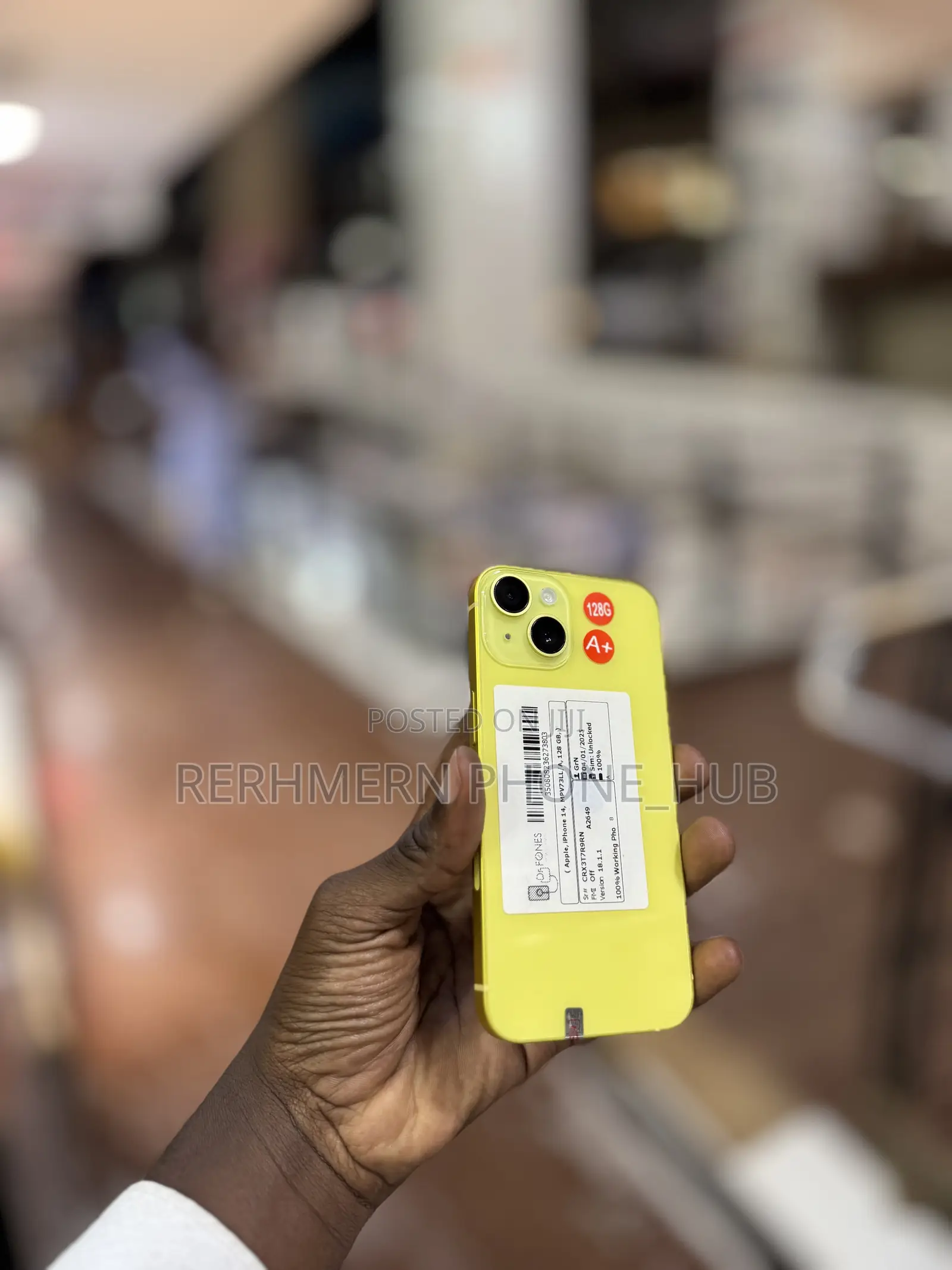 New Apple iPhone 14 128 GB Yellow