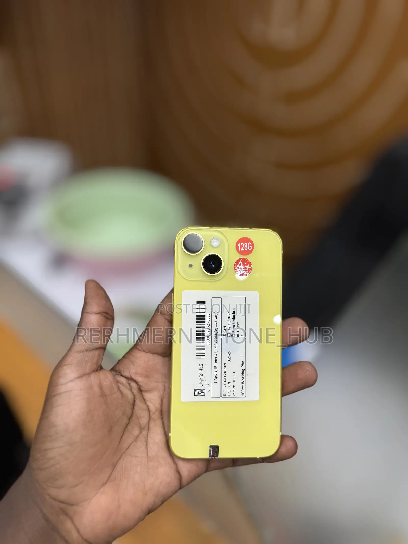 New Apple iPhone 14 128 GB Yellow
