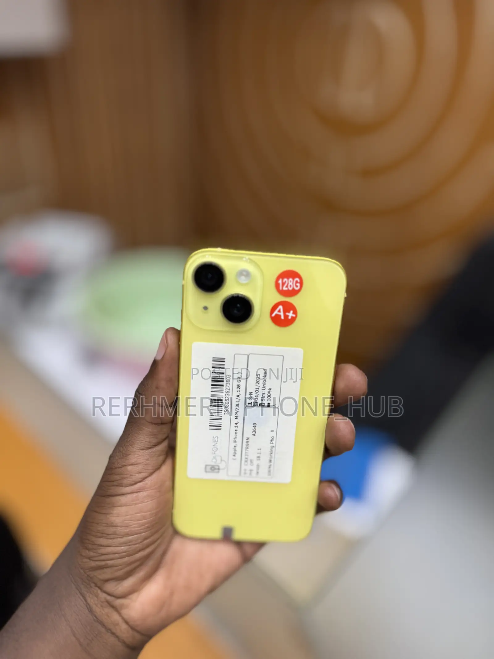 New Apple iPhone 14 128 GB Yellow