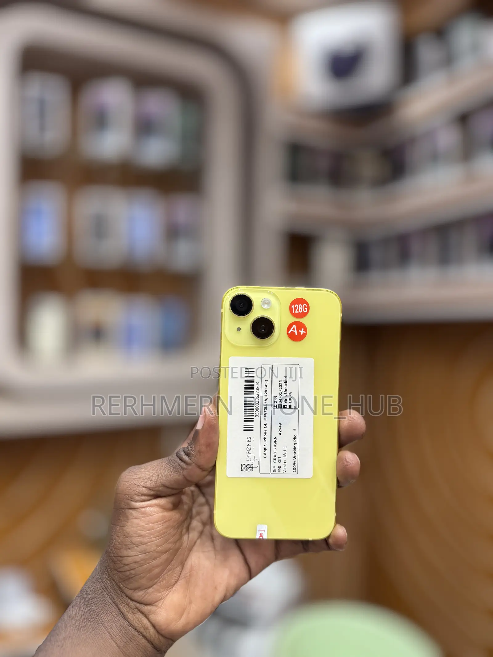 New Apple iPhone 14 128 GB Yellow