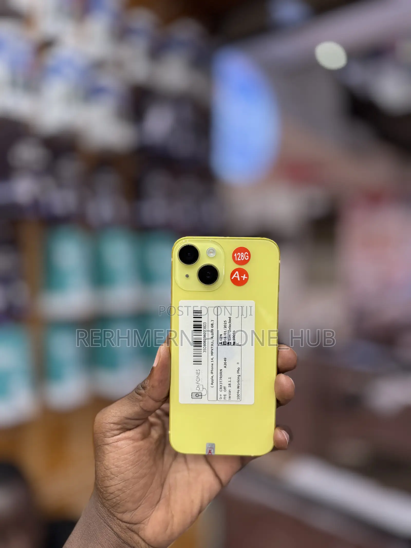 New Apple iPhone 14 128 GB Yellow