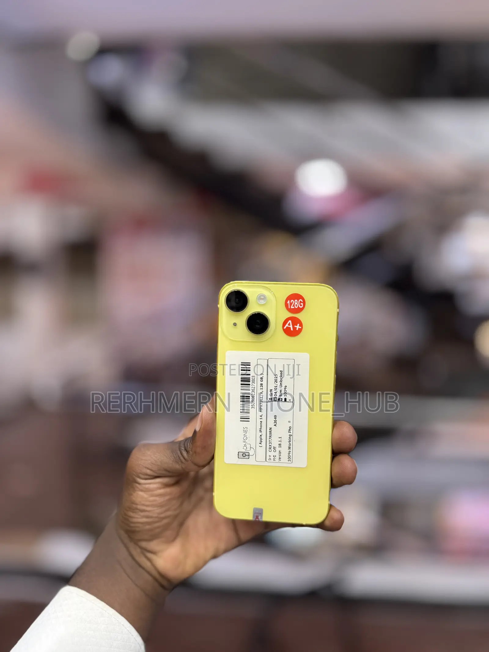 New Apple iPhone 14 128 GB Yellow
