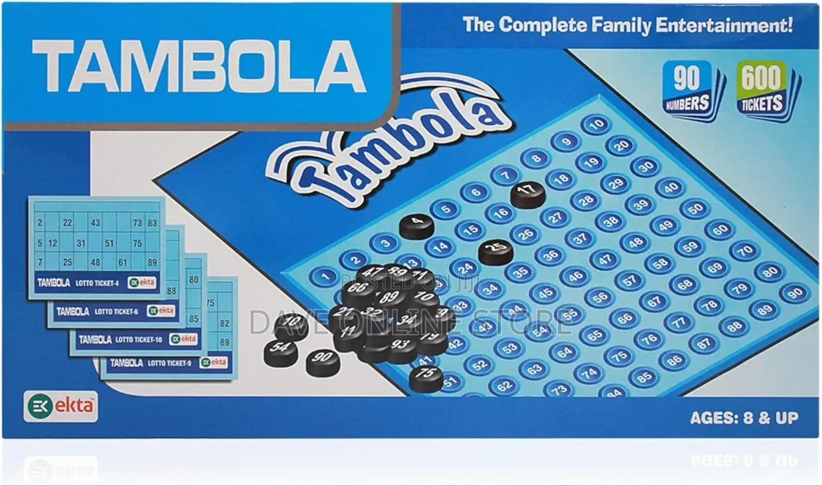Tambola 600 Tickets Housie Games for Kids, Multicolor, Pack of 1