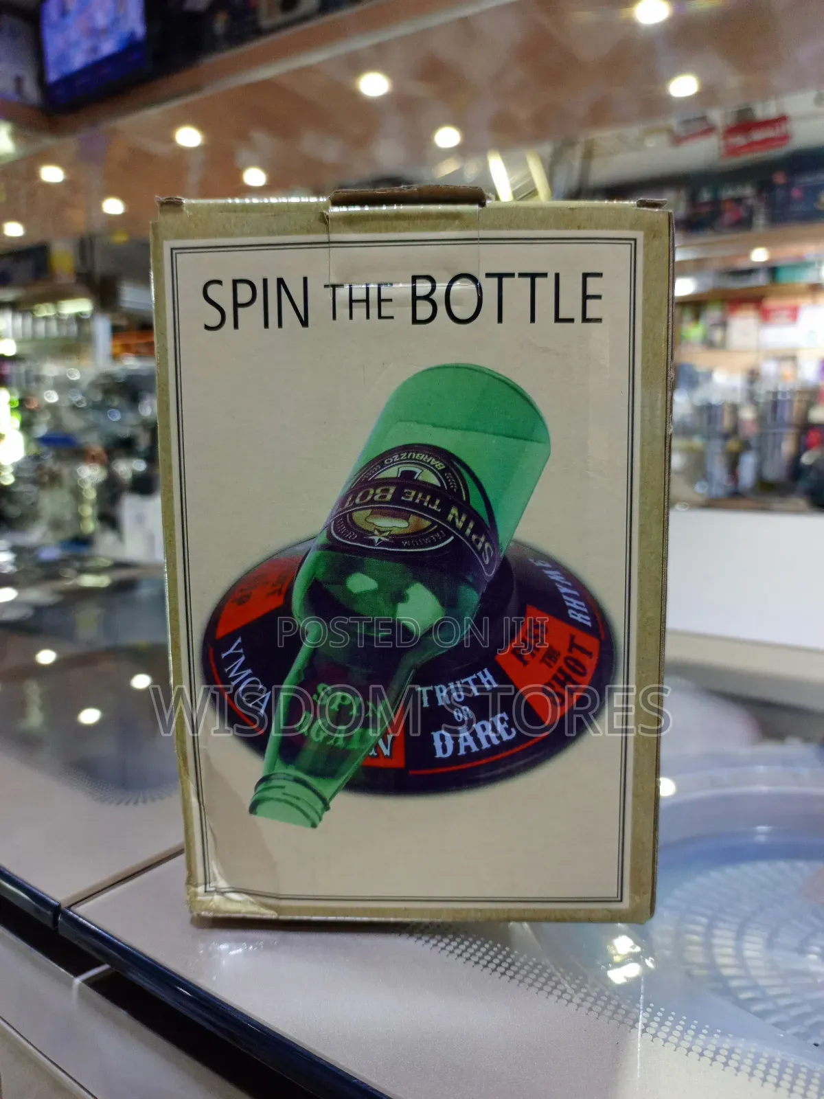 Spin the Bottle Drinking Game With Green Spinner