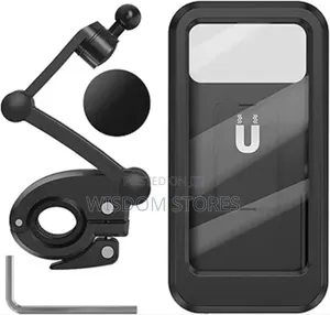 Waterproof Motorcycle Phone Holder With Zipper Case Against Rain Water