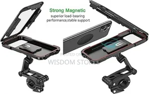 Waterproof Motorcycle Phone Holder With Zipper Case Against Rain Water